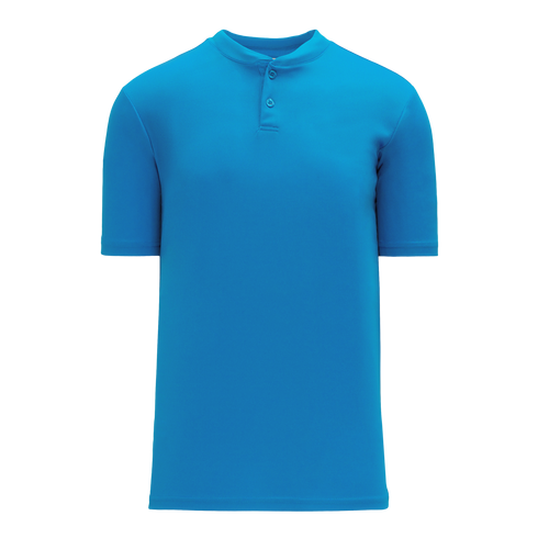 Athletic Knit Two Button Performance Baseball Jersey (BA1347)